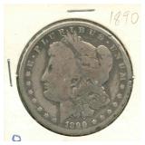 1890-O Morgan Silver Dollar
