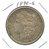 1890-S Morgan Silver Dollar