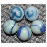 (5) Vintage Marbles