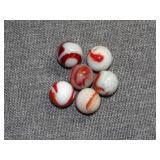 (6) Vintage Marbles
