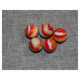 (5) Vintage Marbles