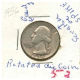 1956-D Washington Silver Quarter