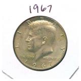 1967 Kennedy Silver Half Dollar - 40% Silver