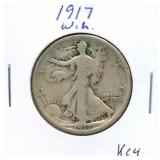1917 Walking Liberty Silver Half Dollar