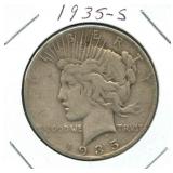 1935-S Peace Silver Dollar