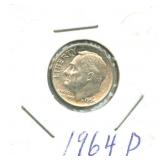 1964-D Roosevelt Silver Dime