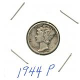 1944-P Mercury Silver Dime