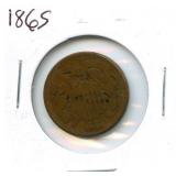 1865 U.S. Two Cent Piece