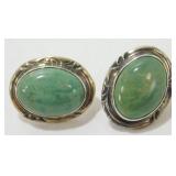 Vintage Sterling Silver Native American Green