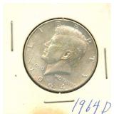1964-D Kennedy Half Dollar - 90% Silver
