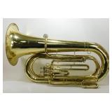 ** Vintage Brass Tuba with Mouthpiece