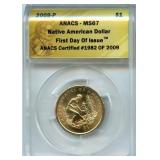 2009-P Native American Sacagawea Dollar ANACS
