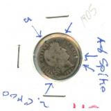 1905 Barber Silver Dime