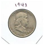 1948 Franklin Silver Half Dollar