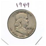 1949 Franklin Silver Half Dollar