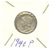 1940-P Mercury Silver Dime