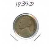 1939-D Jefferson Nickel
