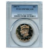 2002-S Kennedy Half Dollar PCGS PR70DCAM Proof