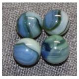 (4) Vintage Marbles