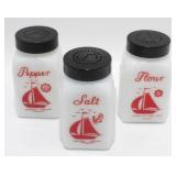 * 3 Old Red Ship Shakers - All Perfect