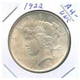 1922 Peace Silver Dollar