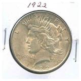 1922 Peace Silver Dollar