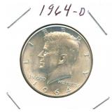1964-D Kennedy Silver Half Dollar