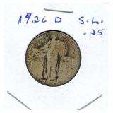 1926-D Standing Liberty Silver Quarter