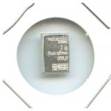 Valcambi Suisse 1 gram .999 Fine Silver Bar