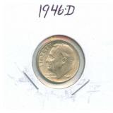 1946-D Roosevelt Dime - First Year of Issue