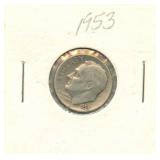 1953-S Roosevelt Silver Dime