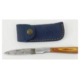 New Damascus Blade Folding Pocket Knife with