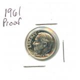 1961 Silver Proof Roosevelt Dime