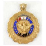 10k Gold/Enamel Fraternal Order of Eagles