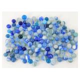 Large Group of Vintage Marbles - Blues