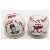 2 Twins Baseballs - 1 with Faded Autographs