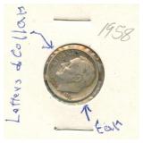 1958 Roosevelt Silver Dime