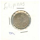 1937 Philippines Silver Ten Centavos
