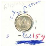 1944-D Philippines Silver Ten Centavos