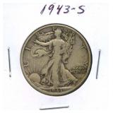 1943-S Walking Liberty Silver Half Dollar