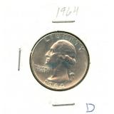 1964-D Washington Silver Quarter