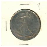 1917 Walking Liberty Silver Half Dollar