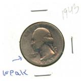 1943 Washington Silver Quarter