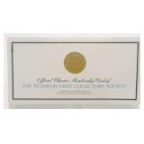 24kt Gold on Sterling Medal - Franklin Mint, 14.5