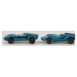 (2) 1969 Mattel Hot Wheels Redline Turbofire -