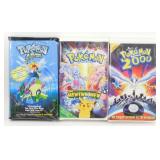 3 Pokï¿½mon VHS Tapes