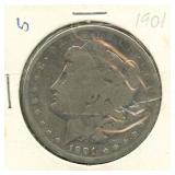 1901-S Morgan Silver Dollar