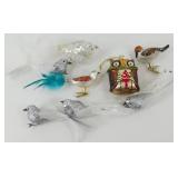 * Vintage Clip-On Glass Bird Ornaments and Others