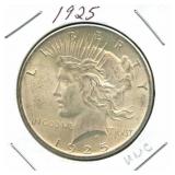 1925 Peace Silver Dollar