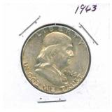 1963 Franklin Silver Half Dollar